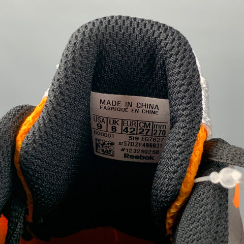 VETEMENTS Size 9 Orange Black Color Block Nylon Spike Runner Sneakers