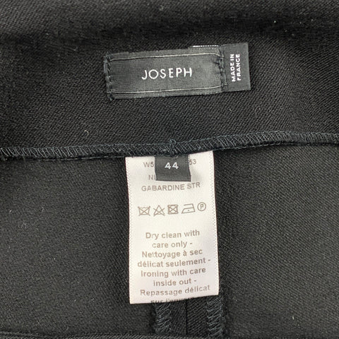 JOSEPH Size 12 Black Viscose / Cotton Narrow Leg Dress Pants