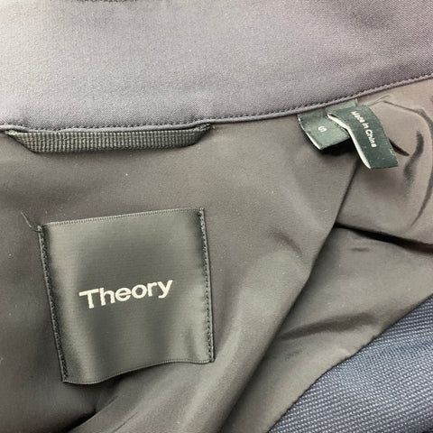 THEORY Size S Black Polyamide Elastane Zip Up Jacket