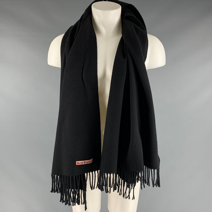 ACNE STUDIOS Black Wool Scarves