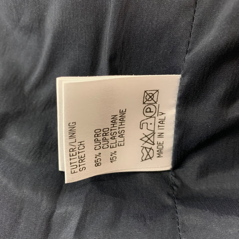 JIL SANDER Size 4 Brown Wool Blend Leather Strap Pants Suit