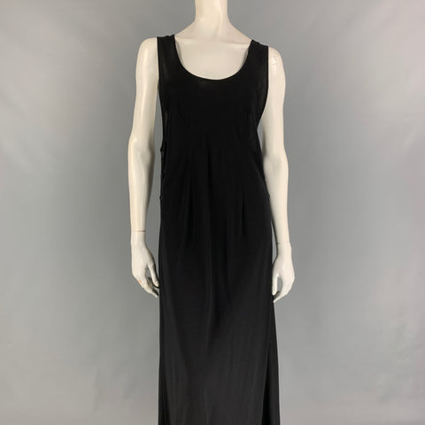 DKNY Size 8 Black Wool Sleeveless Dress