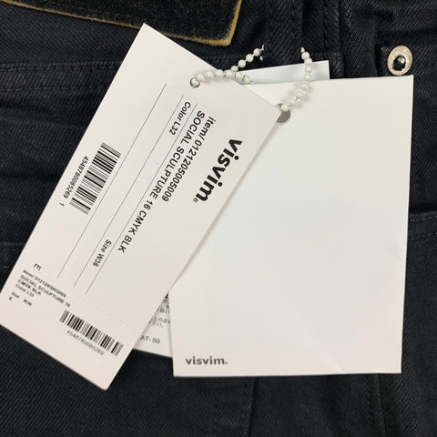 VISVIM Social Sculpture 16 CMYK Talla 36 Vaqueros de mezclilla con orillo negro