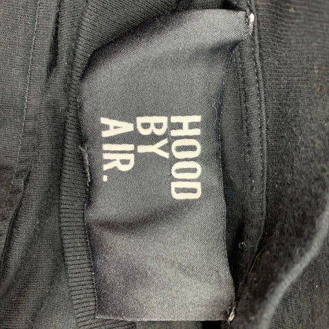 HOOD BY AIR Size S Black Graphic Cotton Long Sleeve T-shirt
