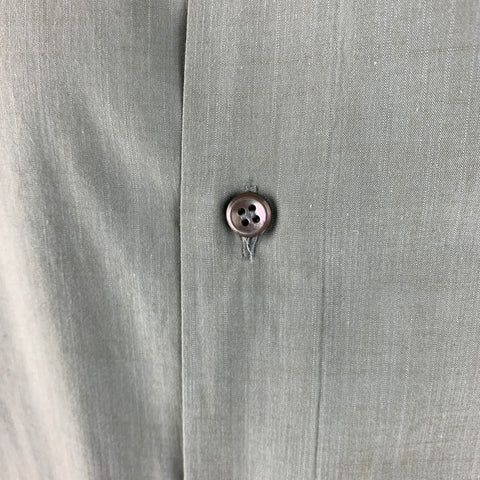 BRIONI Size L Blue Cotton Long Sleeve Shirt