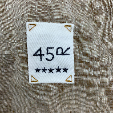 45rpm Size XL Khaki Linen Notch Lapel Sport Coat