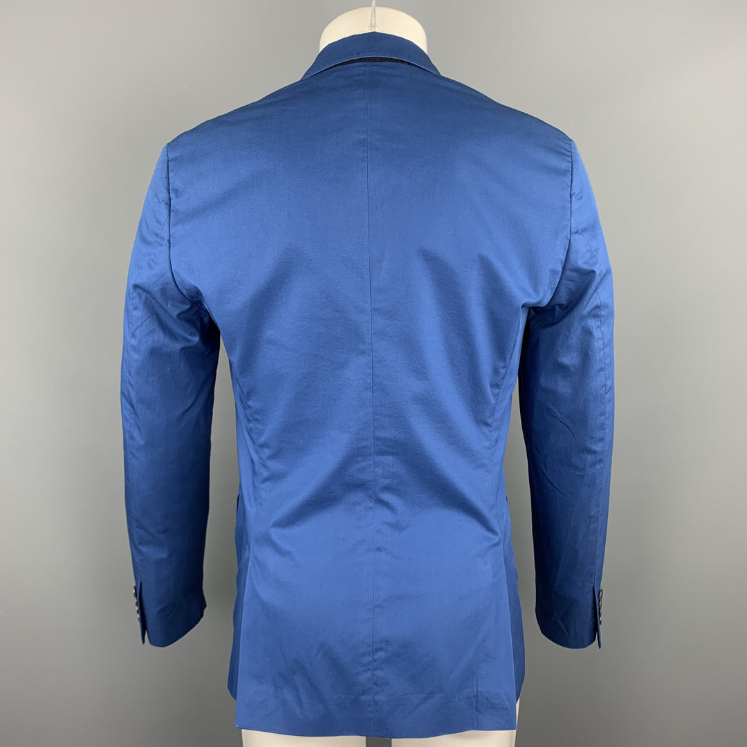 MARC by MARC JACOBS Abrigo deportivo azul de algodón con solapa de muesca