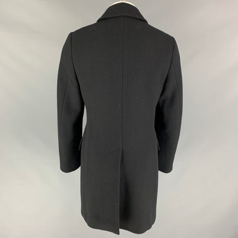 MIU MIU Taille 38 Manteau boutonné en laine/nylon noir