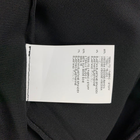 MAISON MARTIN MARGIELA Size 6 Black Viscose / Silk Dress Pants