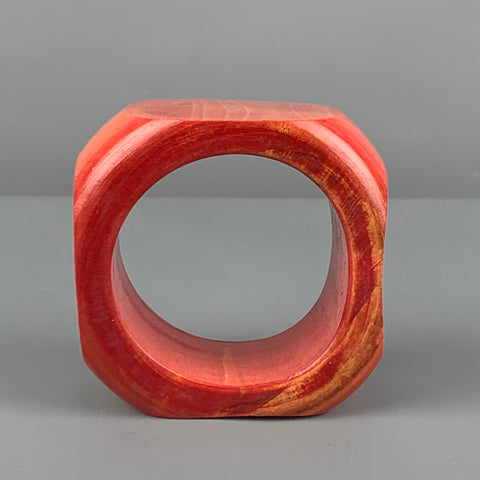 Bracelet manchette en bois rouge VINTAGE