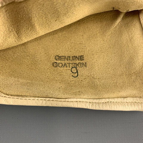 Vintage STOCKMAN Size 9 Khaki Leather Goat Gloves