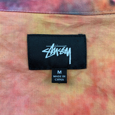 STUSSY Size M Multi-Color Dyed Cotton Camp Short Sleeve Shirt