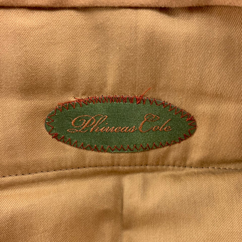 PHINEAS COLE Size 32 Grey Cotton Zip Fly Dress Pants