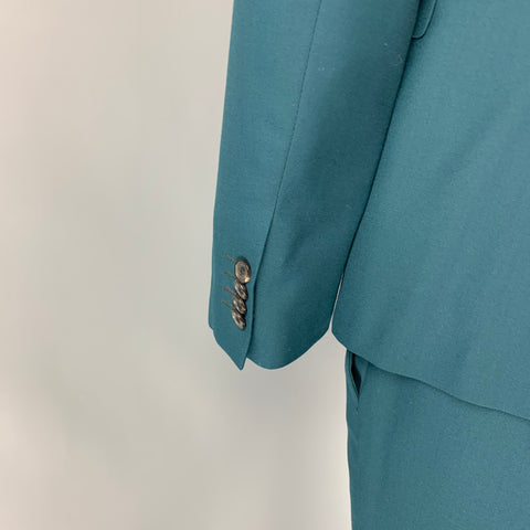 PAUL SMITH Kensington Fit Size 42 Regular Teal Wool Notch Lapel Suit