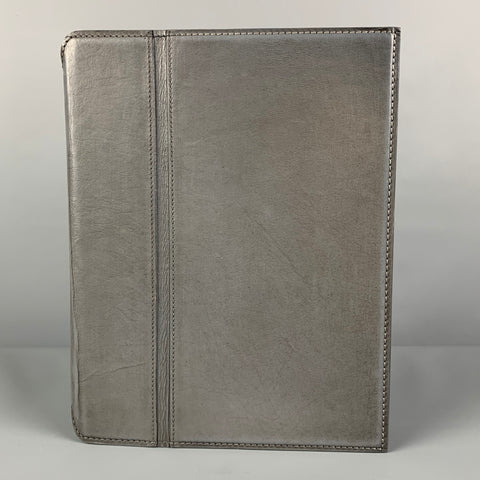RESTORATION HARDWARE Étui iPad en cuir gris