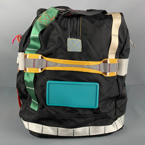 Sac bowling week-end en nylon multicolore noir ZARA