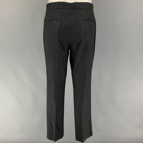 BRUNELLO CUCINELLI Size 38 Gray Black Wool Blend Tuxedo Suit