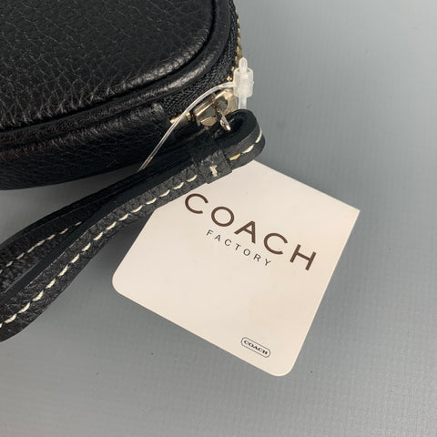 COACH Taille Unique Porte-Monnaie en Cuir Noir
