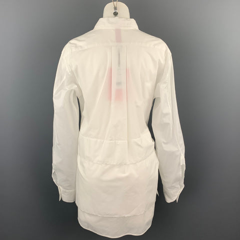 Y's by YOHJI YAMAMOTO Size M White Cotton Wrap Around Shirt