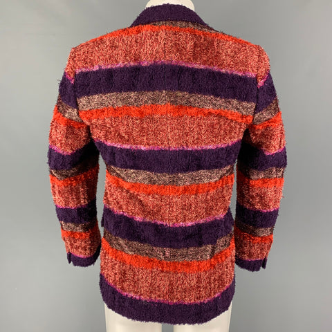 WALTER VAN BEIRENDONCK FW 16 Size 36 Multi-Color Textured Sport Coat