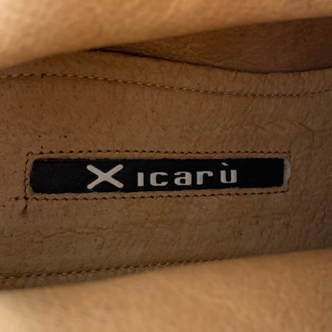 XICARU Taille 12 Bottes à lacets en tissu mélangé noir et blanc