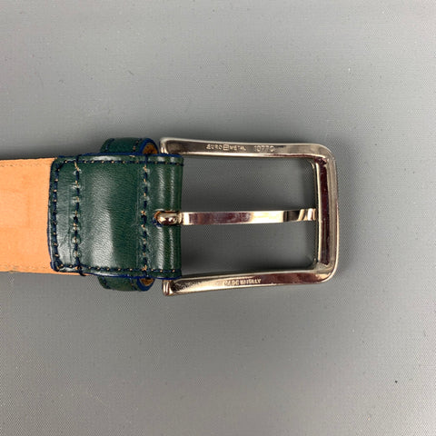 ETRO Size 36 Beige Multi-Color Woven Leather Belt