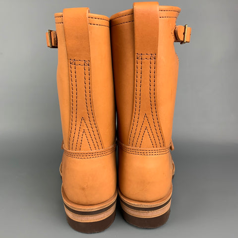 WESCO Size 11.5 Tan Leather Pull On Motorcycle Boots
