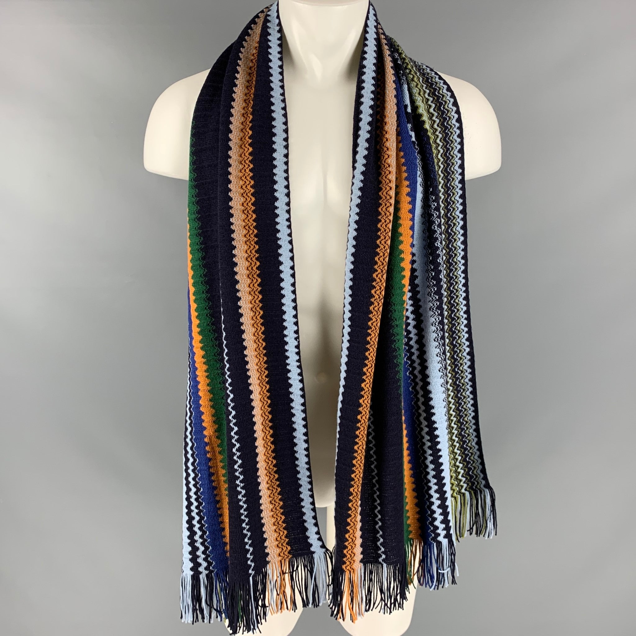 Missoni multicolor discount zig zag scarf