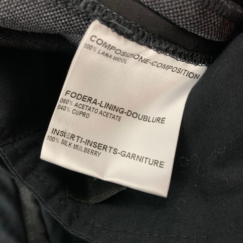 BURBERRY PRORSUM Size 32 Slate Grey Stripe Wool Tuxedo Dress Pants