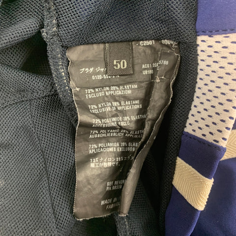 PRADA Size M Blue White Color Block Nylon Drawstring Speedo