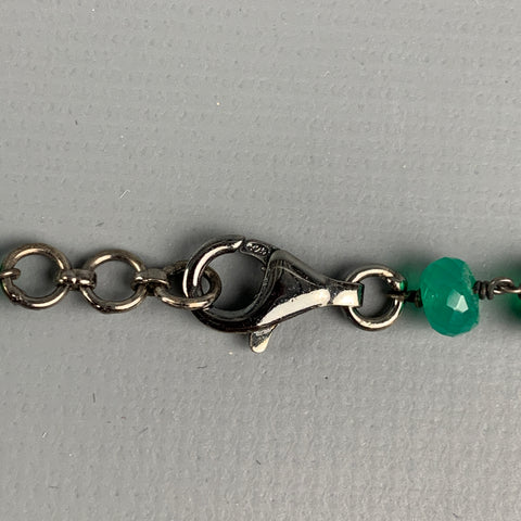 JILL ALBERTS Semi-Precious Emerald Beaded Necklace
