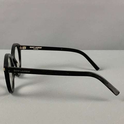Lunettes de vue rondes en acétate noir SAINT LAURENT