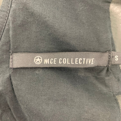 NICE COLLECTIVE Veste en cuir gris taille S