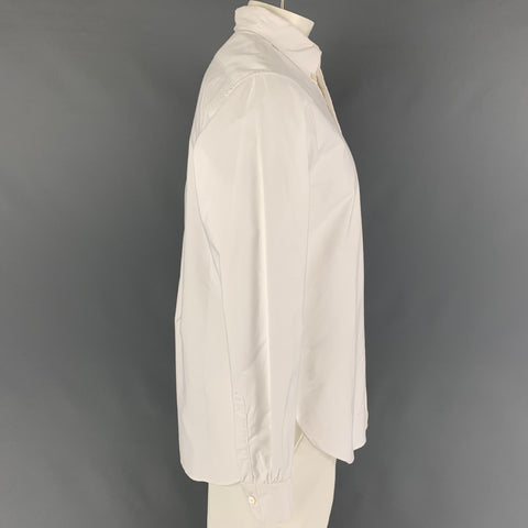 ENGINEERED GARMENTS Size L White Cotton Button Down Long Sleeve Shirt