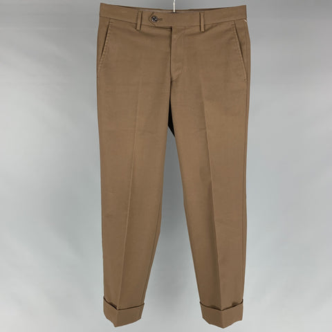 UNITED ARROWS Size S Brown Flat Front Casual Pants