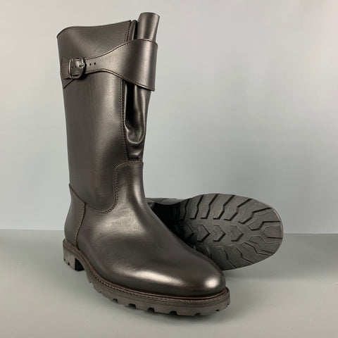 PAUL STUART Size 8 Brown Solid Leather Pull On Boots