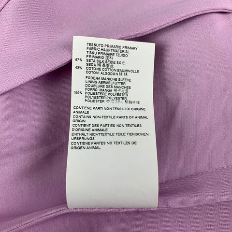 DSQUARED2 Talla 4 Chaqueta de algodón de seda lavanda Blazer
