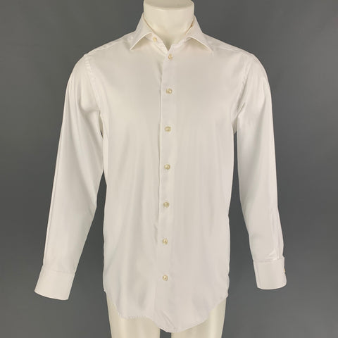 ETON Taille S Chemise à manches longues boutonnée en coton blanc