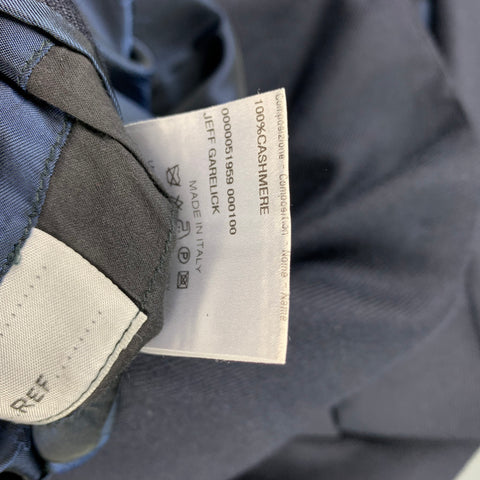 BRIONI Size 38 Navy Cashmere Notch Lapel Custom Sport Coat