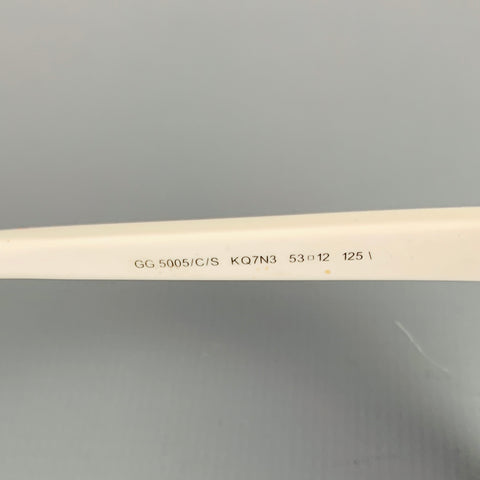 GUCCI Blue White Acetate Sunglasses