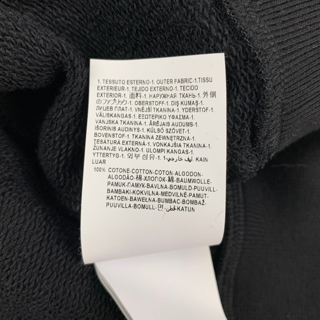 VERSUS par GIANNI VERSACE Taille XS Sweat-shirt à col rond en coton imprimé noir et rouge
