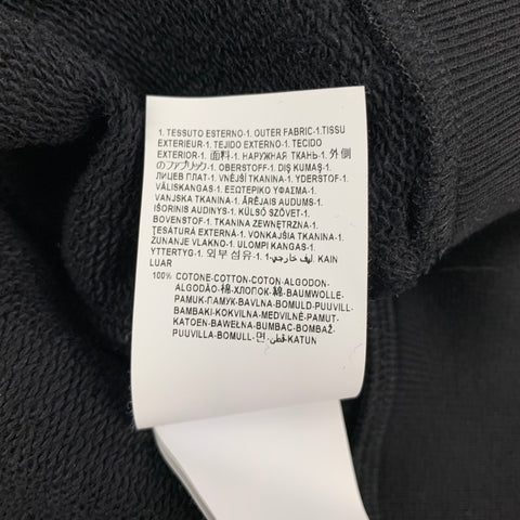 VERSUS by GIANNI VERSACE Size XS Black & Red Print Cotton Crew-Neck Sweatshirt