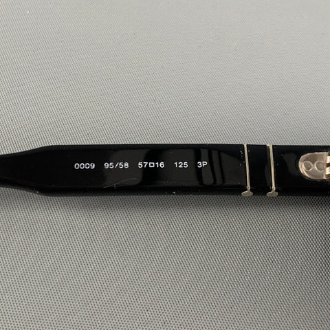 PERSOL Lunettes de soleil bouclier en acétate noir