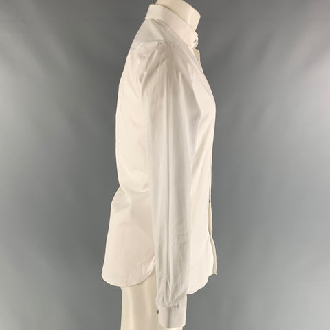 THE KOOPLES Camisa de manga larga con botones de algodón liso blanco talla S