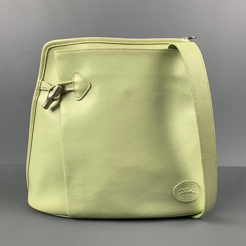 Bolso de hombro de piel sintética color menta LONGCHAMP