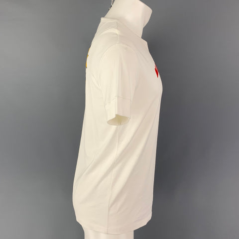 GIVENCHY Talla XS Camiseta Mad Love de algodón con estampado blanco
