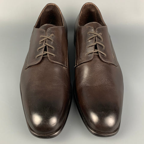JOHN GALLIANO Size 11 Brown Leather Lace Up Shoes