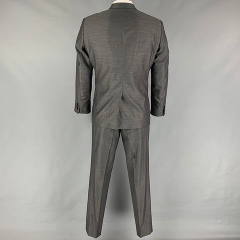 DOLCE & GABBANA Martini Size 42 Regular Dark Gray Wool / Silk 3 Piece Suit