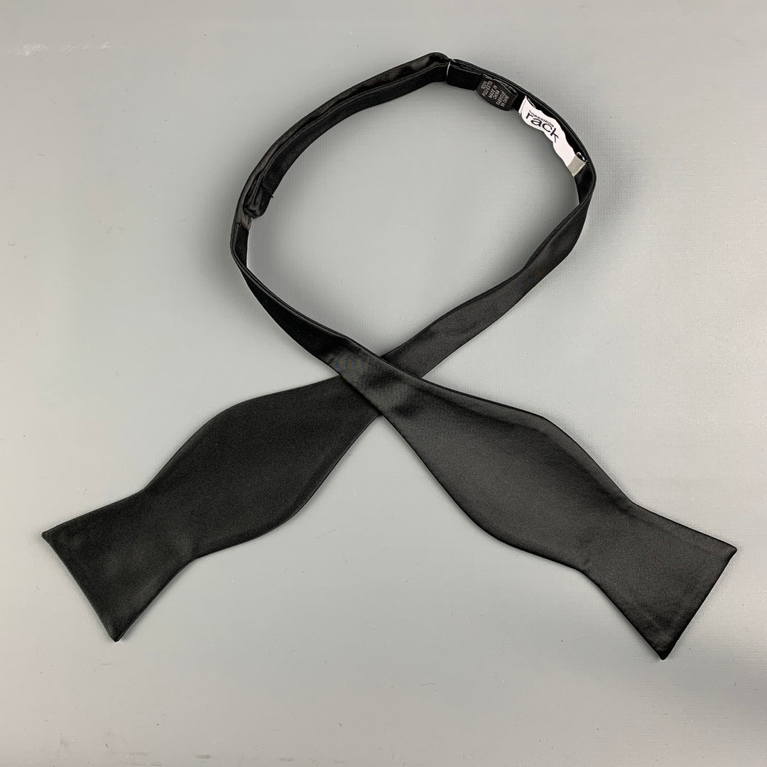 NORDSTROM RACK Black Solid Bow Tie
