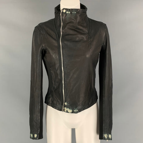 JNBY Size M Black Cream Cotton Polyester Mixed Materials Jacket